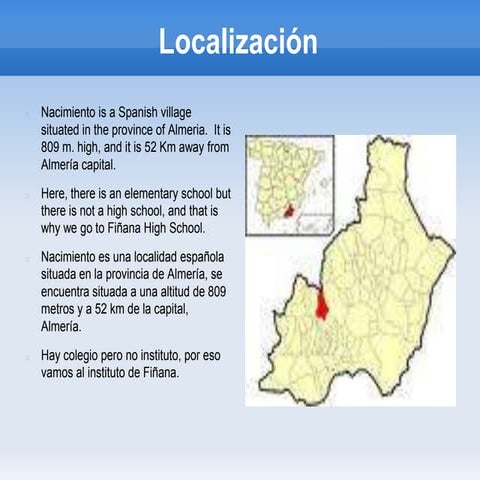 Medio Ambiente Nacimiento