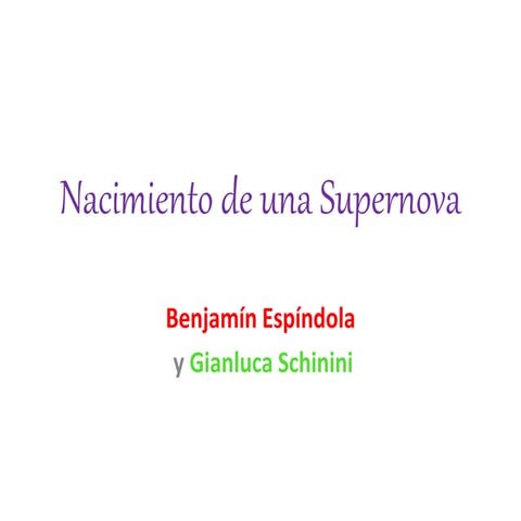 EXPLOSIÓN DE LA SUPERNOVA 4