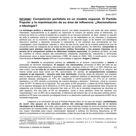 Nacionalismo e ideología en un modelo espacial