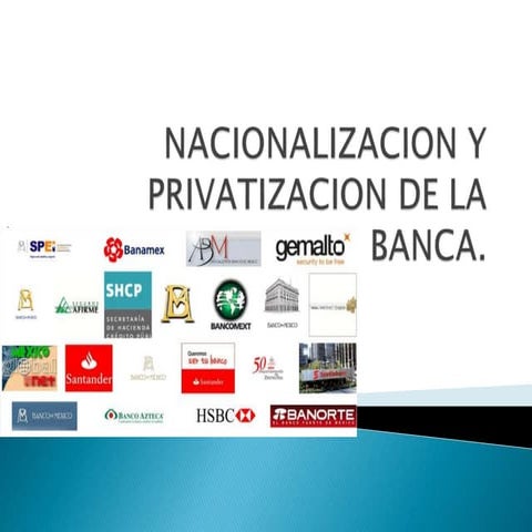Nacionalización y privatización de la banca | PPSX