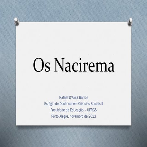 Nacirema pps | PDF