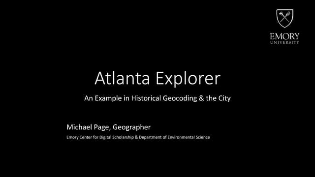 Historical Geocoding and the City