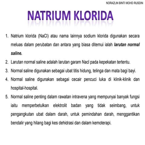 Natrium Klorida