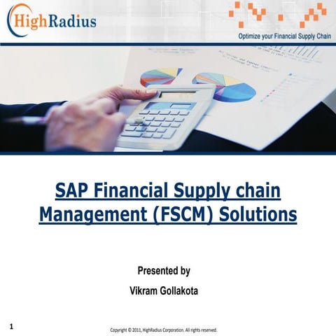 Financial Supply chain Management.