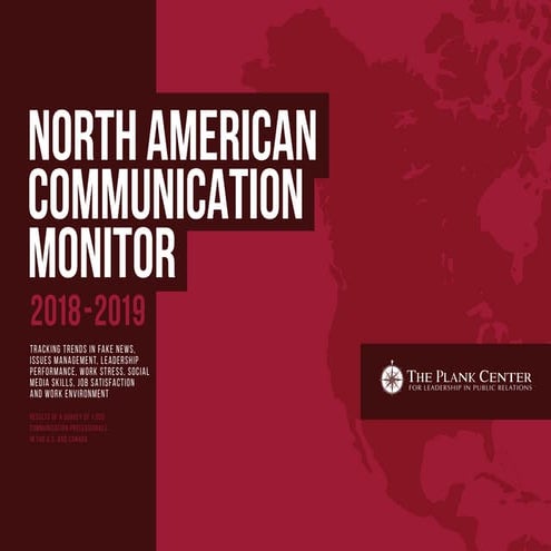 North American Communication Monitor 2018 / 2019