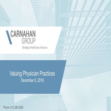 Valuing Physician Practices