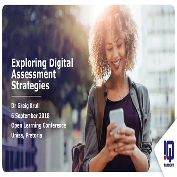 Exploring Digital Assessment Strategies in a Digital Age