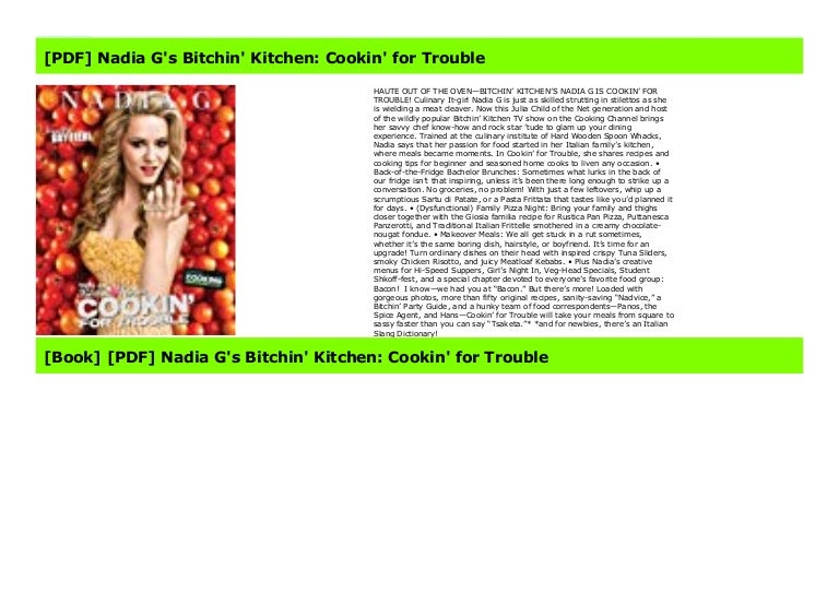 Pdf Nadia G S Bitchin Kitchen Cookin For Trouble