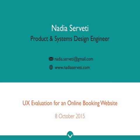 UX Research for a Hotel Online Booking Website
