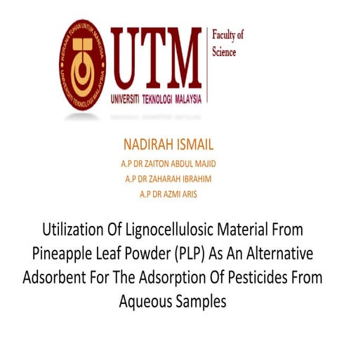 Development of alternative adsorbent ppt