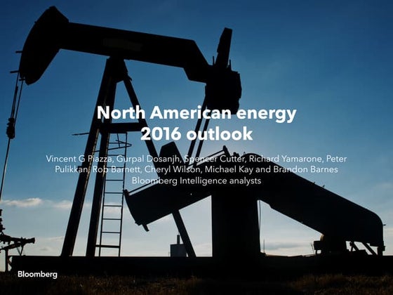 North American energy 2016 outlook