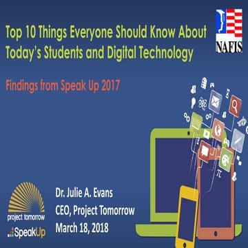 Top 10 Things Everyone Should Know About Today’s Students and Digital Technology