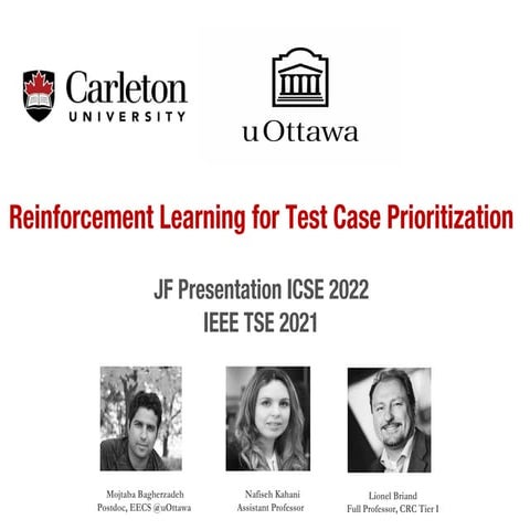 Reinforcement Learning for Test Case Prioritization