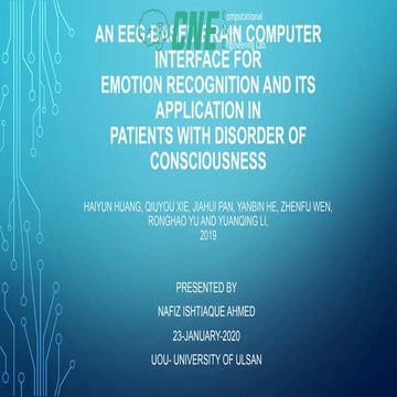 Nafiz prasented an eeg-based brain computer interface for