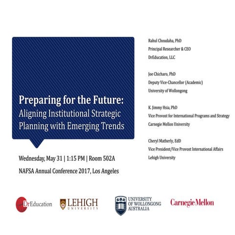 Preparing for the Future: Aligning Institutional Strategic Planning with Emer...