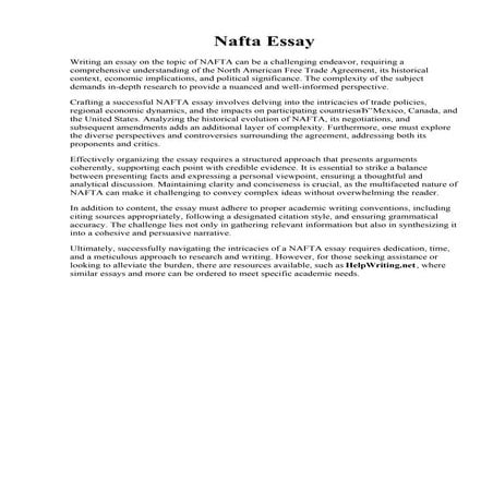 Nafta Essay.pdf