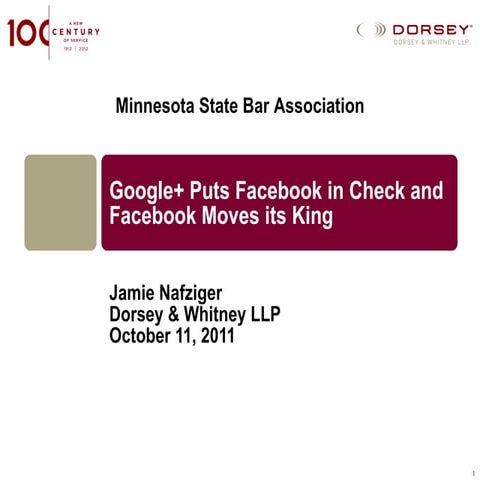 Google+ Puts Facebook in Check and Facebook Moves its King