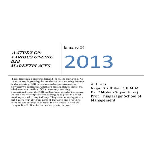 Web Market Space_B2B Project