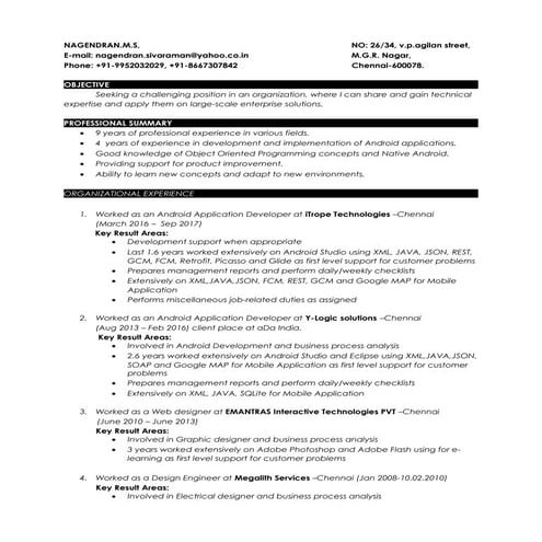 Nagendran resume