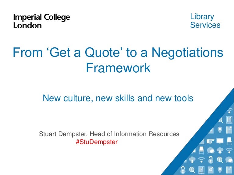 From 'Get a Quote' to a Negotiations Framework