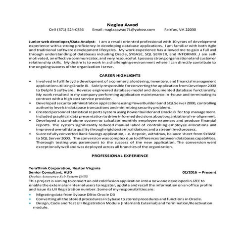 Naglaa awad resume2016