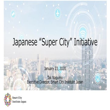 Japanese Super City Initiative