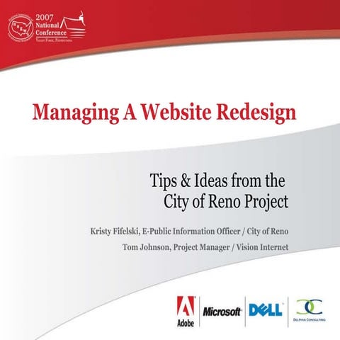 Managing a Website Redesign