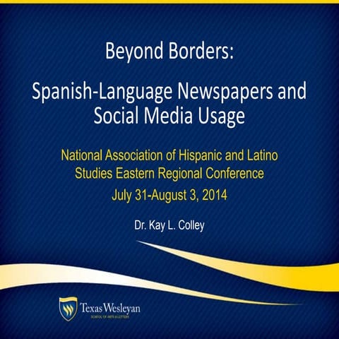 Beyond Borders: Spanish-Language Newspapers and Social Media Usage