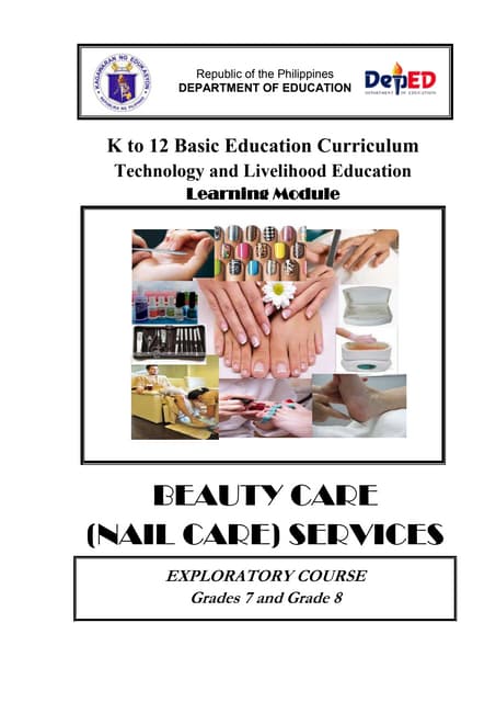 Nail Care Learning Module K-12 | PDF
