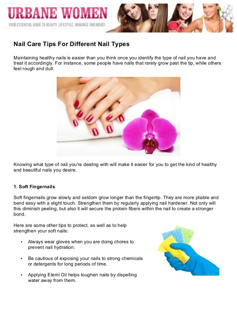 Nail Care Tips For Different Nail Types