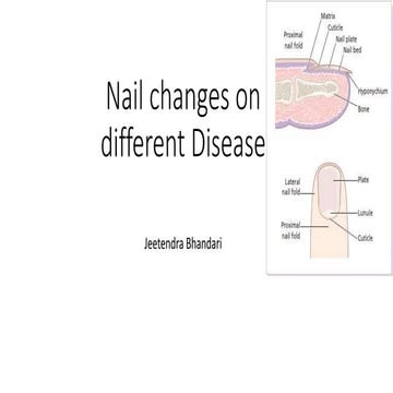 Nail changes on different dermatologic disease