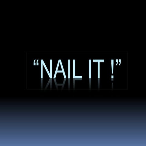 How to give an extraordinary Presentation ?