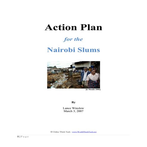Nairobi Kenya - Kibera Urban Slum Problem