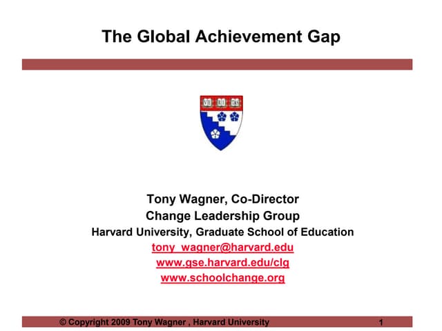 Tony Wagner NAIS presentation