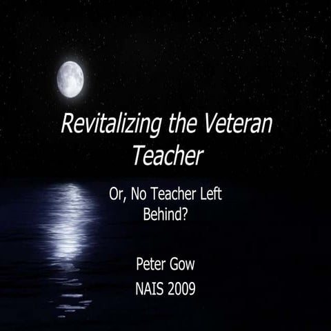 Revitalizng the Veteran Teacher