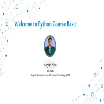 Python Course Basic | PPTX
