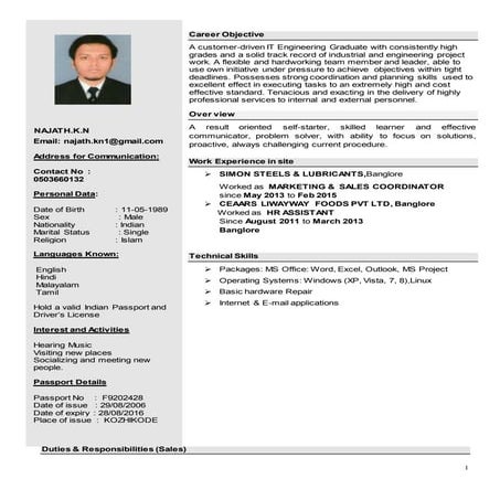UTAM - CV | DOC