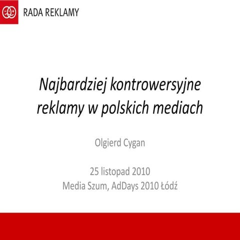Najbardziej kontrowersyjne reklamy w polskich mediach v2