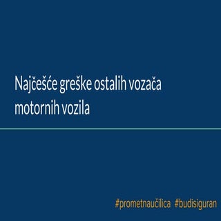 NAJČEŠĆE GREŠKE OSTALIH VOZAČA MOTO...
