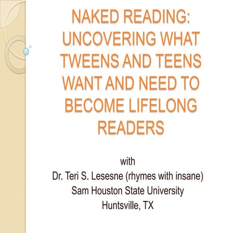 Naked Reading N J L A Precon