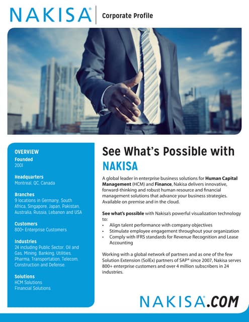Nakisa Corporate Profile
