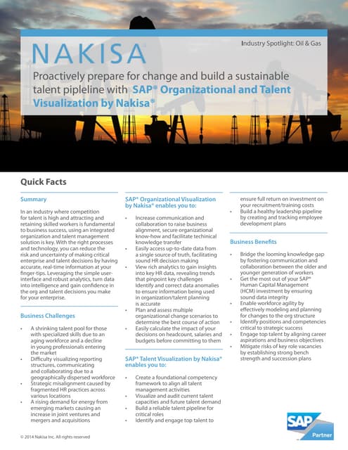 HR Industry Spotlight: Oil & Gas. Proactively prepare for change and build a ...