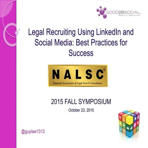 Legal Recruiting Using LinkedIn and Social Media