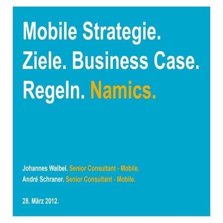 2012 - Mobile Strategie