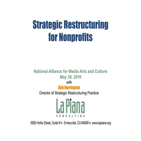 Strategic Restructuring Presentation