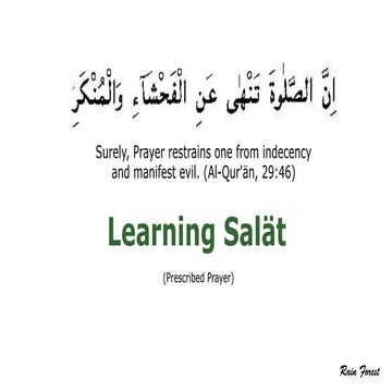 Learning Salät (Namaz) | PPT