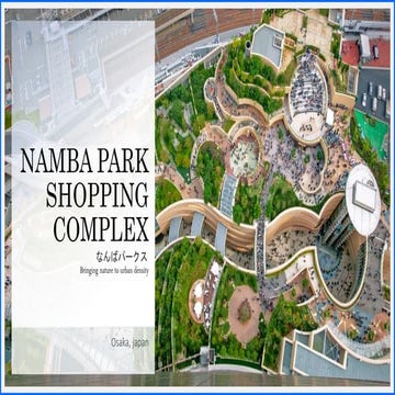 Namba park shopping complex