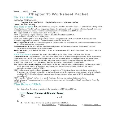 Chapter 13 packet | PDF