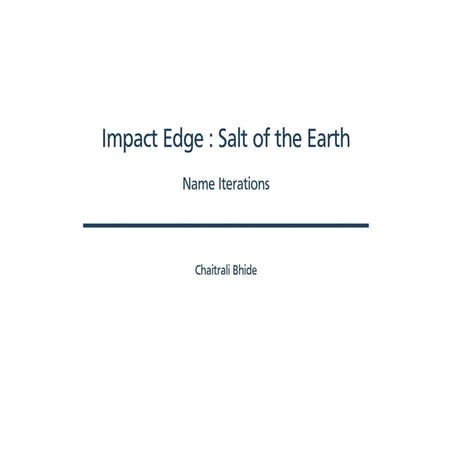 Branding - Name Options