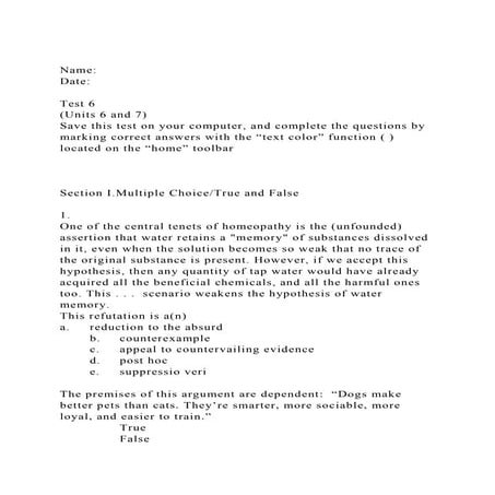 Name    Date Test 6(Units 6 and 7)Save this test on yo.docx